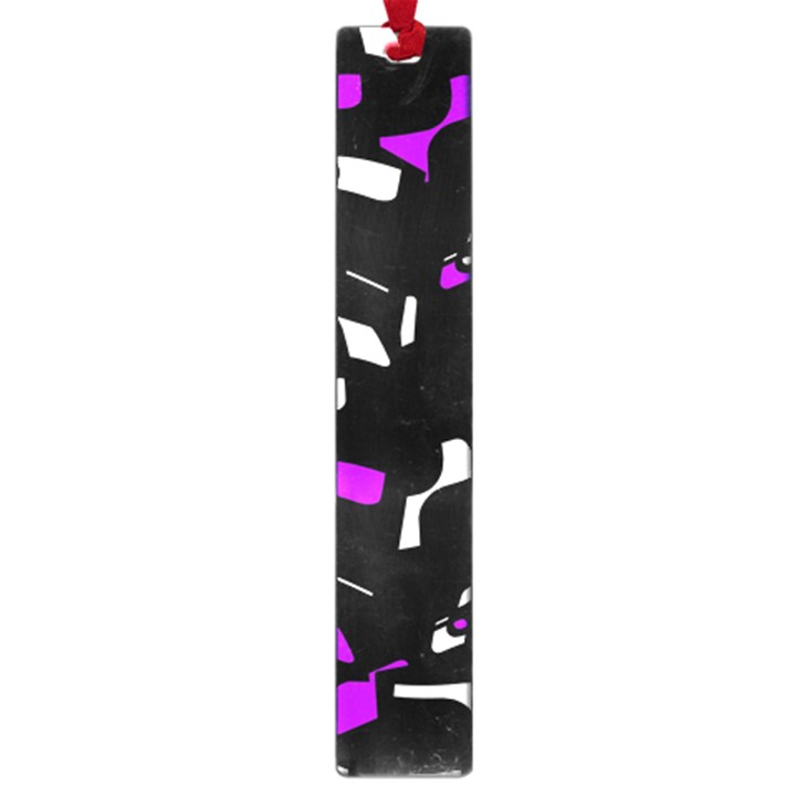 Purple, black and white pattern Large Book Marks