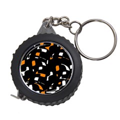 Orange, Black And White Pattern Measuring Tapes by Valentinaart