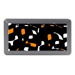 Orange, Black And White Pattern Memory Card Reader (mini)