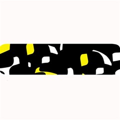 Yellow, Black And White Pattern Large Bar Mats