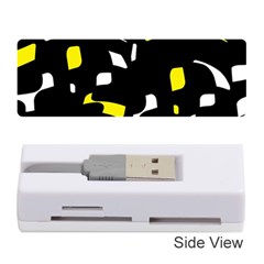 Yellow, Black And White Pattern Memory Card Reader (stick) 