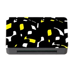 Yellow, Black And White Pattern Memory Card Reader With Cf