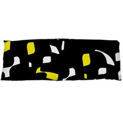 Yellow, Black And White Pattern Body Pillow Case (dakimakura)