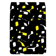 Yellow, Black And White Pattern Flap Covers (l)  by Valentinaart