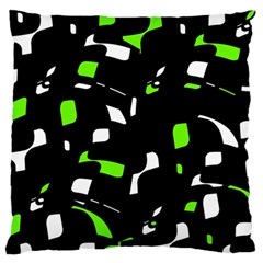 Green, Black And White Pattern Standard Flano Cushion Case (two Sides) by Valentinaart