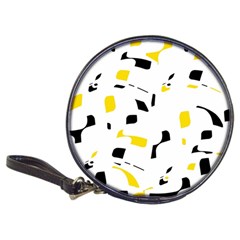 Yellow, black and white pattern Classic 20-CD Wallets