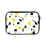 Yellow, black and white pattern Apple iPad Mini Zipper Cases Front