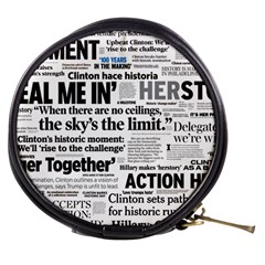 Hillary 2016 Historic Headlines Mini Makeup Bags by blueamerica