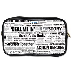 Hillary 2016 Historic Headlines Toiletries Bags by blueamerica