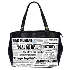 Hillary 2016 Historic Headlines Office Handbags (2 Sides) 