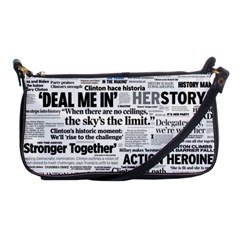 Hillary 2016 Historic Headlines Shoulder Clutch Bags by blueamerica