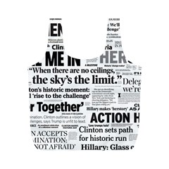 Hillary 2016 Historic Headlines Full Print Recycle Bags (m)  by blueamerica