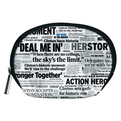 Hillary 2016 Historic Headlines Accessory Pouches (medium)  by blueamerica