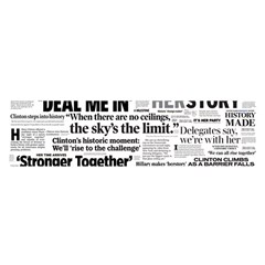 Hillary 2016 Historic Headlines Satin Scarf (oblong) by blueamerica