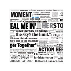 Hillary 2016 Historic Headlines Small Satin Scarf (square) by blueamerica