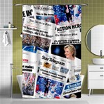 Hillary 2016 Historic Newspaper Collage Shower Curtain 48  x 72  (Small)  Curtain(48  X 72 ) - 42.18 x64.8  Curtain(48  X 72 )