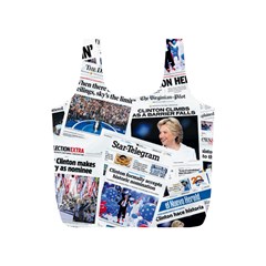 Hillary 2016 Historic Newspaper Collage Full Print Recycle Bags (s) 