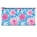 Blue & Pink Floral Pencil Cases Front