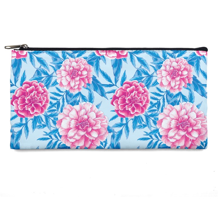 Blue & Pink Floral Pencil Cases