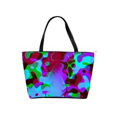 Retro Abstract Colorsplash Large Shoulder Bag by tjustleft