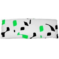 Green, Black And White Pattern Body Pillow Case (dakimakura)