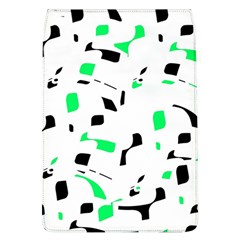 Green, Black And White Pattern Flap Covers (l)  by Valentinaart