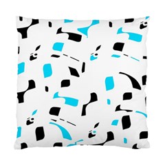 Blue, Black And White Pattern Standard Cushion Case (two Sides) by Valentinaart