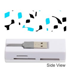 Blue, Black And White Pattern Memory Card Reader (stick) 