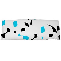 Blue, Black And White Pattern Body Pillow Case Dakimakura (two Sides)