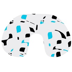 Blue, Black And White Pattern Travel Neck Pillows