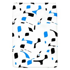 Blue, Black And White Pattern Flap Covers (s)  by Valentinaart