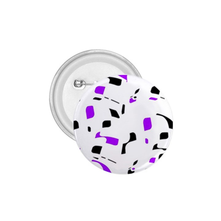 Purple, black and white pattern 1.75  Buttons