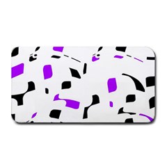 Purple, Black And White Pattern Medium Bar Mats