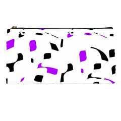 Purple, Black And White Pattern Pencil Cases