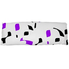 Purple, Black And White Pattern Body Pillow Case (dakimakura)