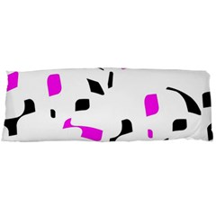 Magenta, Black And White Pattern Body Pillow Case (dakimakura)