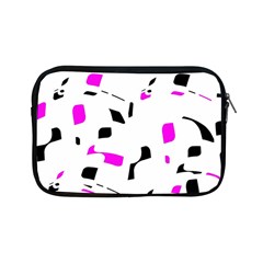 Magenta, Black And White Pattern Apple Ipad Mini Zipper Cases by Valentinaart