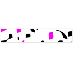 Magenta, Black And White Pattern Flano Scarf (large) by Valentinaart