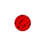 Red and black pattern 1  Mini Magnets Front