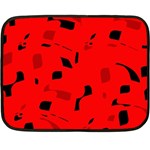 Red and black pattern Double Sided Fleece Blanket (Mini)  35 x27  Blanket Back