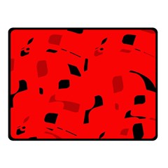 Red And Black Pattern Fleece Blanket (small)