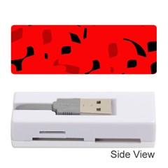 Red And Black Pattern Memory Card Reader (stick) 