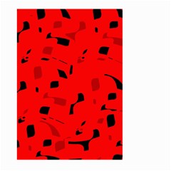 Red And Black Pattern Large Garden Flag (two Sides)