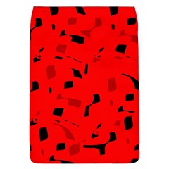 Red And Black Pattern Flap Covers (l)  by Valentinaart