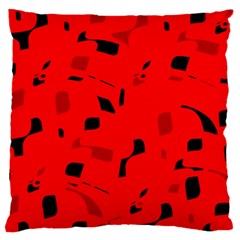 Red And Black Pattern Standard Flano Cushion Case (one Side)