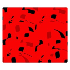 Red And Black Pattern Double Sided Flano Blanket (small) 