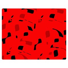 Red And Black Pattern Double Sided Flano Blanket (medium) 