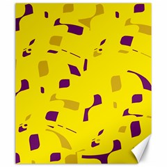 Yellow And Purple Pattern Canvas 20  X 24   by Valentinaart