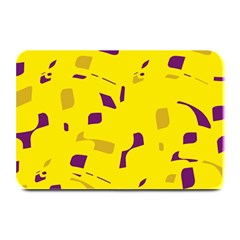 Yellow And Purple Pattern Plate Mats