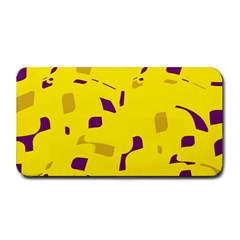 Yellow And Purple Pattern Medium Bar Mats by Valentinaart